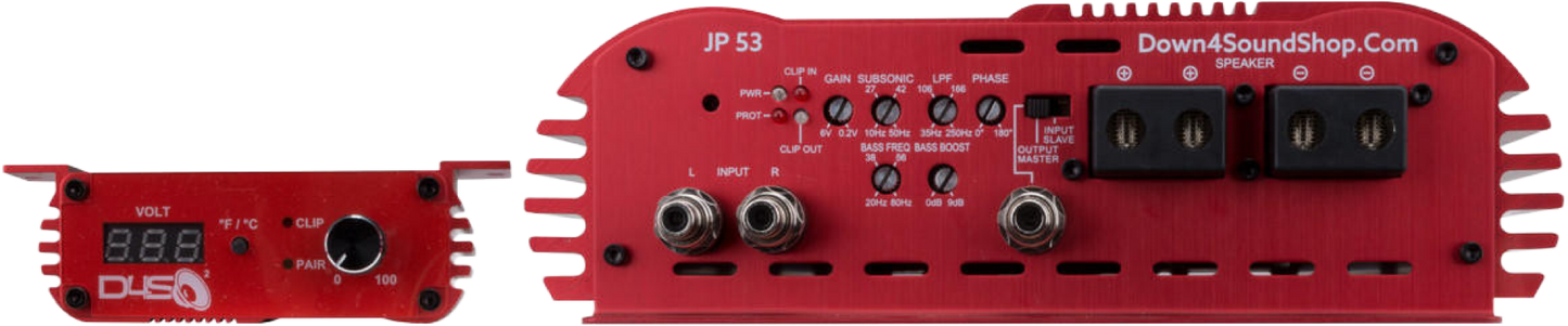 DOWN4SOUND JP53 RED | 5300W RMS AMPLIFIER