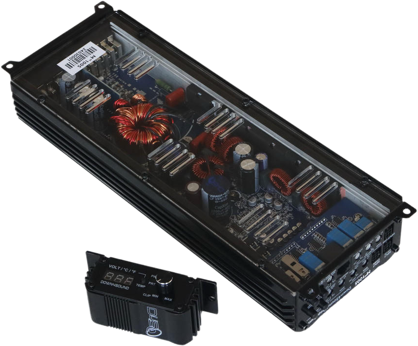 DOWN4SOUND MM1005 (MINI MAXX) - BLACK GLOSS | 1100W RMS MINI 5 CH CAR AUDIO AMPLIFIER