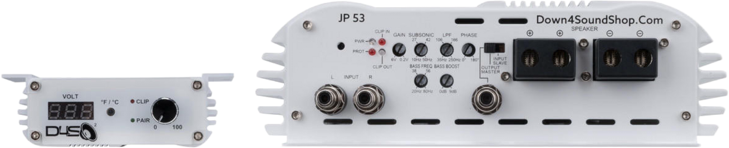 DOWN4SOUND JP53 WHITE GLOSS | 5300W RMS AMPLIFIER