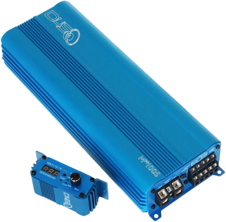 DOWN4SOUND MM1005 (MINI MAXX) - BLUE | 1100W RMS MINI 5 CH CAR AUDIO AMPLIFIER