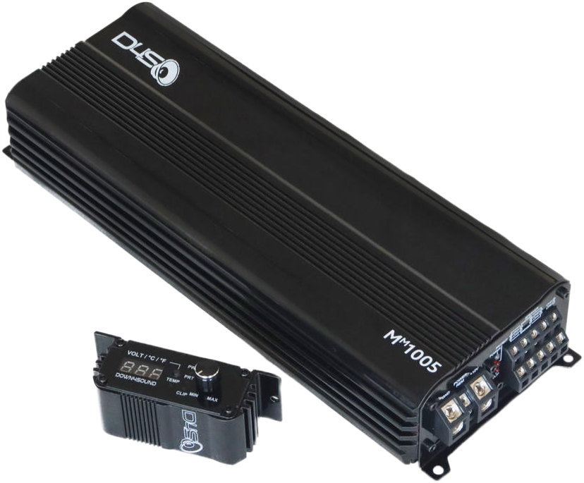 DOWN4SOUND MM1005 (MINI MAXX) - BLACK GLOSS | 1100W RMS MINI 5 CH CAR AUDIO AMPLIFIER