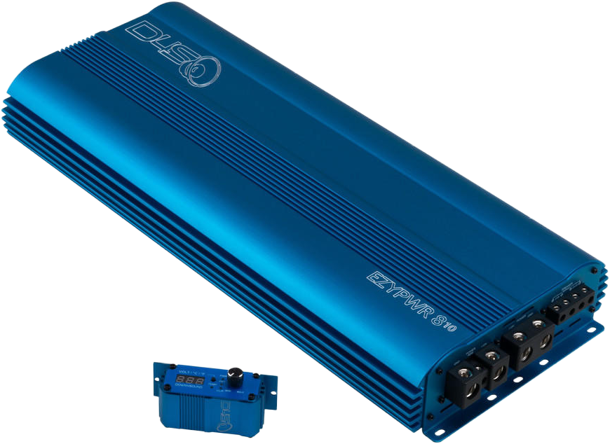DOWN4SOUND EZYPWR 810 BLUE | 4000W RMS - 10 CHANNEL AMPLIFIER