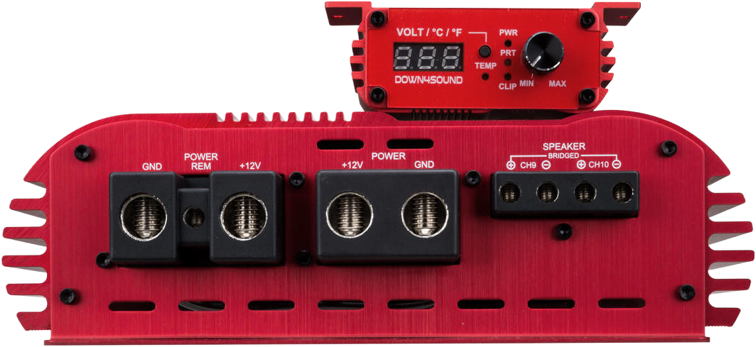 DOWN4SOUND EZYPWR 810 RED | 4000W RMS - 10 CHANNEL AMPLIFIER