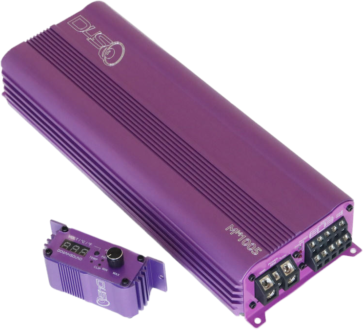 DOWN4SOUND MM1005 (MINI MAXX) - PURPLE | 1100W RMS MINI 5 CH CAR AUDIO AMPLIFIER