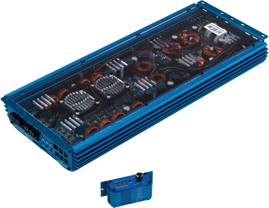 DOWN4SOUND EZYPWR 810 BLUE | 4000W RMS - 10 CHANNEL AMPLIFIER