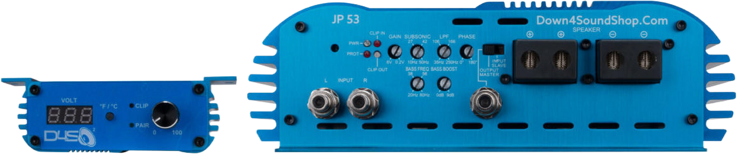 DOWN4SOUND JP53 BLUE | 5300W RMS AMPLIFIER