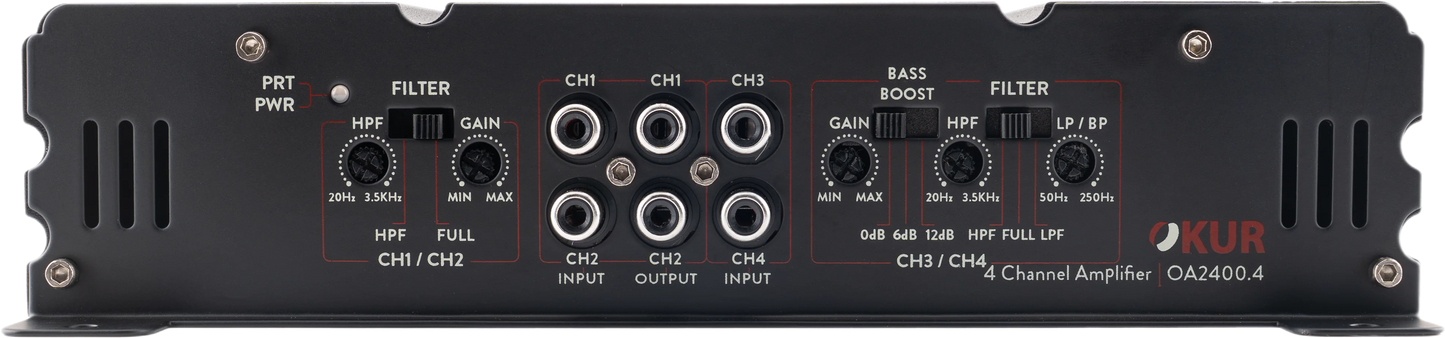 OA2400.4 : 4 Channel Class AB Amplifier