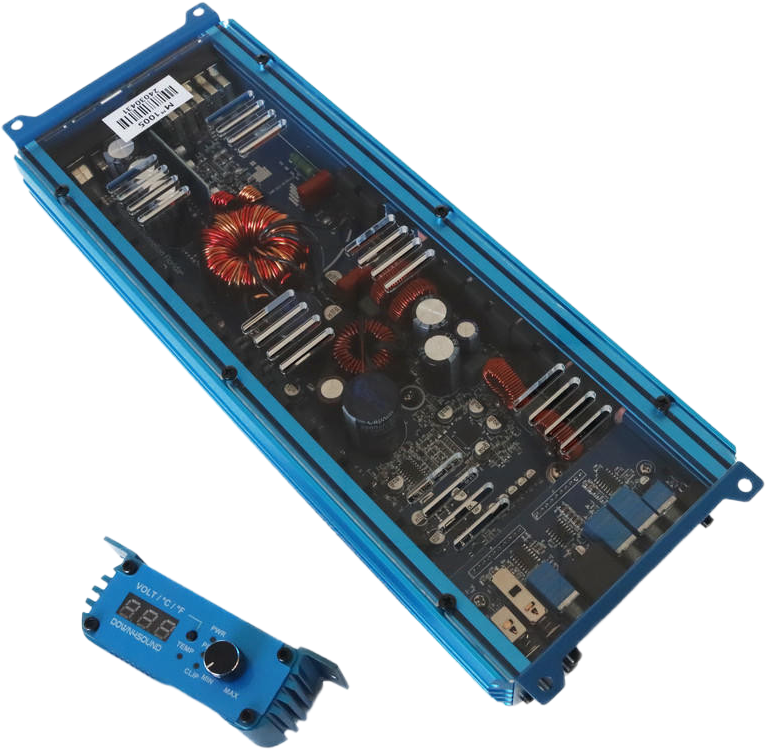 DOWN4SOUND MM1005 (MINI MAXX) - BLUE | 1100W RMS MINI 5 CH CAR AUDIO AMPLIFIER