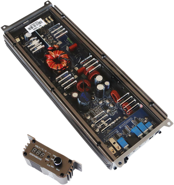 DOWN4SOUND MM1005 (MINI MAXX) - GRAY | 1100W RMS MINI 5 CH CAR AUDIO AMPLIFIER