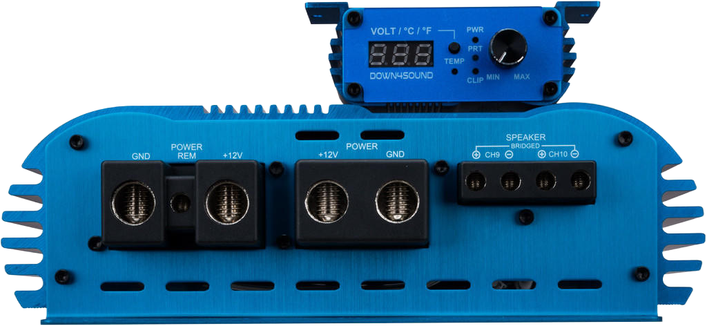 DOWN4SOUND EZYPWR 810 BLUE | 4000W RMS - 10 CHANNEL AMPLIFIER
