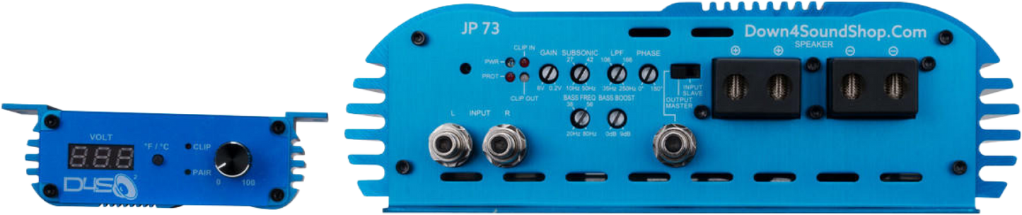 DOWN4SOUND JP73 BLUE | 7300W RMS AMPLIFIER