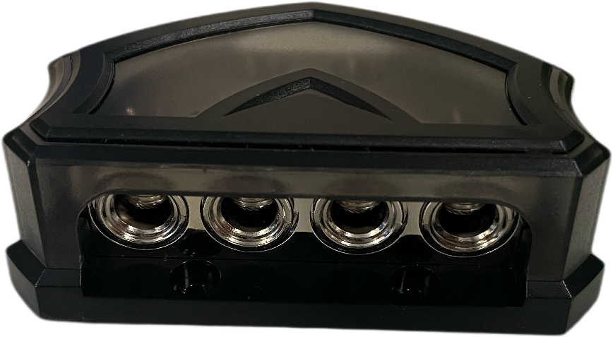 Two 0 AWG In to Four 0/4 AWG Out Power Distribution Block