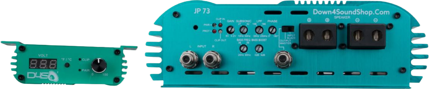 DOWN4SOUND JP73 TEAL | 7300W RMS AMPLIFIER