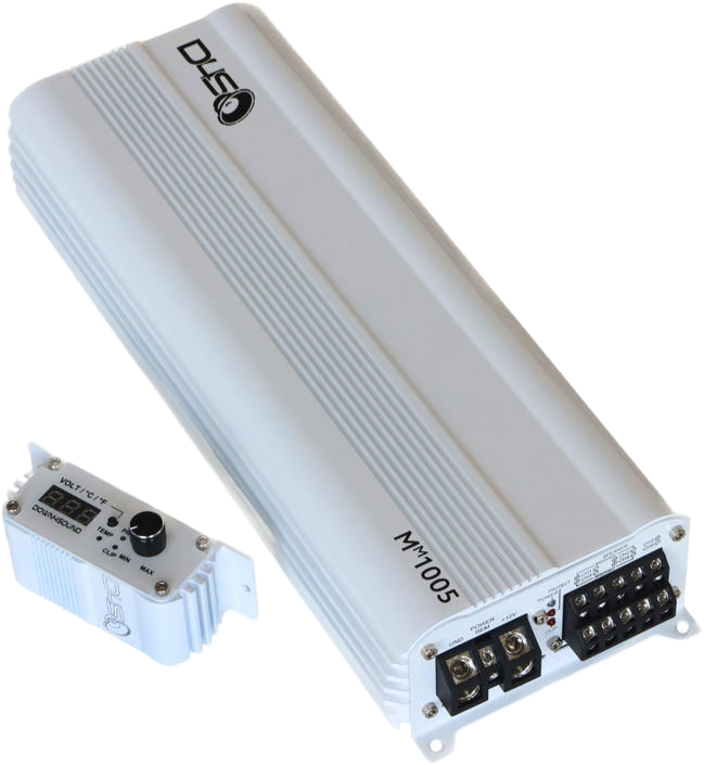DOWN4SOUND MM1005 (MINI MAXX) - WHITE GLOSS | 1100W RMS MINI 5 CH CAR AUDIO AMPLIFIER