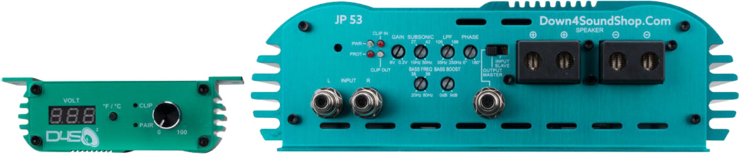 DOWN4SOUND JP53 TEAL | 5300W RMS AMPLIFIER