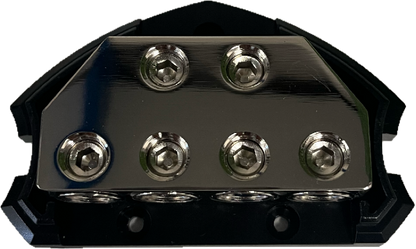 Two 0 AWG In to Four 0/4 AWG Out Power Distribution Block
