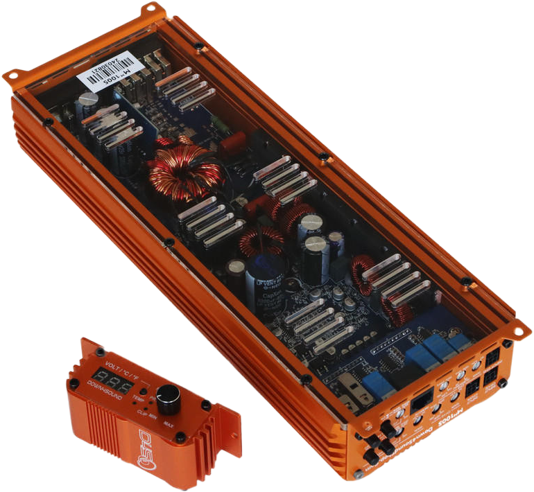DOWN4SOUND MM1005 (MINI MAXX) - ORANGE | 1100W RMS MINI 5 CH CAR AUDIO AMPLIFIER