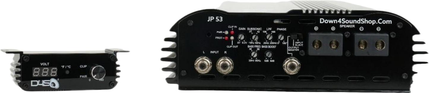 DOWN4SOUND JP53 BLACK GLOSS | 5300W RMS AMPLIFIER