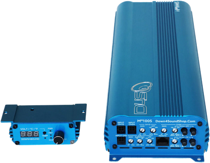 DOWN4SOUND MM1005 (MINI MAXX) - BLUE | 1100W RMS MINI 5 CH CAR AUDIO AMPLIFIER