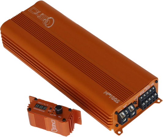 DOWN4SOUND MM1005 (MINI MAXX) - ORANGE | 1100W RMS MINI 5 CH CAR AUDIO AMPLIFIER
