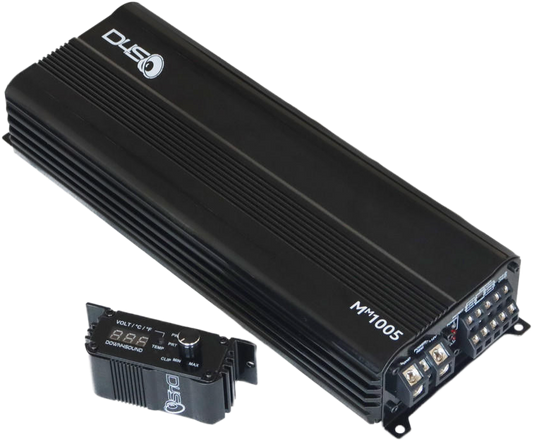 DOWN4SOUND MM1005 (MINI MAXX) - BLACK GLOSS | 1100W RMS MINI 5 CH CAR AUDIO AMPLIFIER