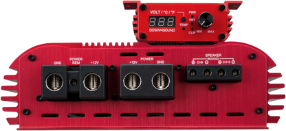DOWN4SOUND EZYPWR 810 RED | 4000W RMS - 10 CHANNEL AMPLIFIER
