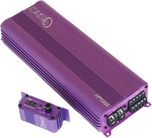 DOWN4SOUND MM1005 (MINI MAXX) - PURPLE | 1100W RMS MINI 5 CH CAR AUDIO AMPLIFIER