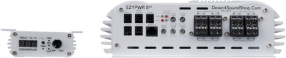 DOWN4SOUND EZYPWR 810 WHITE GLOSS | 4000W RMS - 10 CHANNEL AMPLIFIER