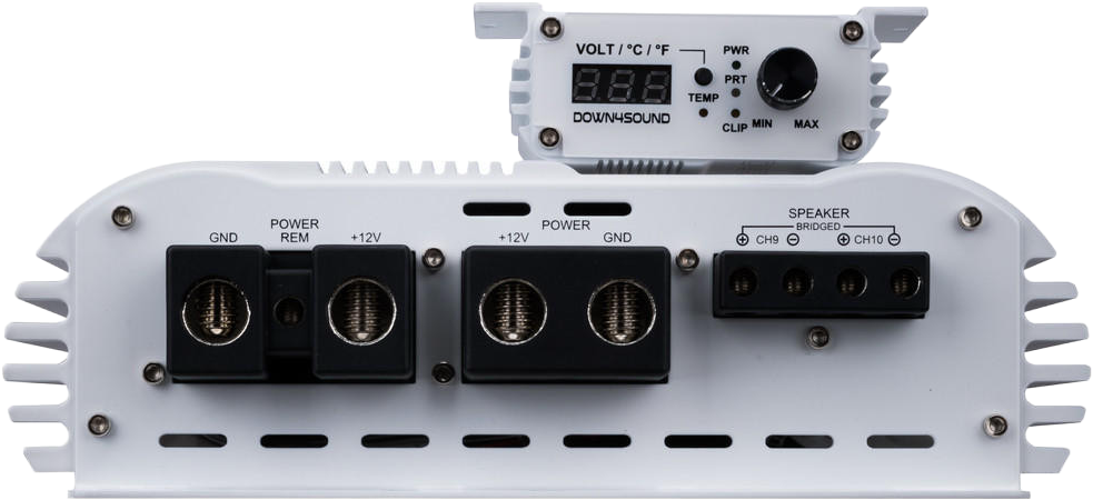 DOWN4SOUND EZYPWR 810 WHITE GLOSS | 4000W RMS - 10 CHANNEL AMPLIFIER