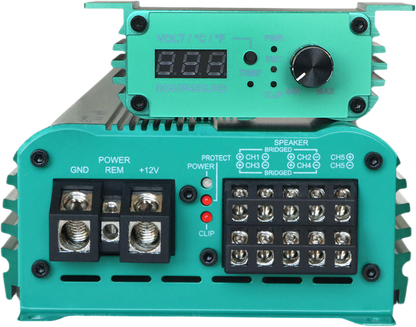 DOWN4SOUND MM1005 (MINI MAXX) - TEAL | 1100W RMS MINI 5 CH CAR AUDIO AMPLIFIER