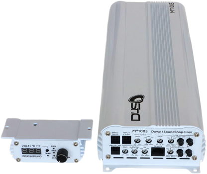 DOWN4SOUND MM1005 (MINI MAXX) - WHITE GLOSS | 1100W RMS MINI 5 CH CAR AUDIO AMPLIFIER