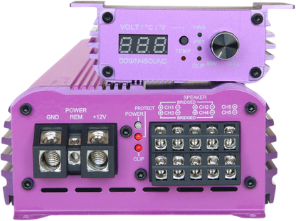 DOWN4SOUND MM1005 (MINI MAXX) - PURPLE | 1100W RMS MINI 5 CH CAR AUDIO AMPLIFIER
