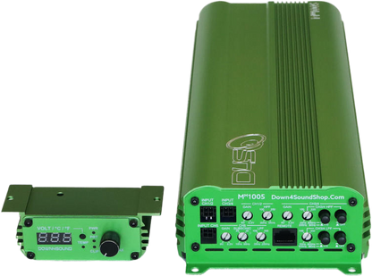 DOWN4SOUND MM1005 (MINI MAXX) - GREEN | 1100W RMS MINI 5 CH CAR AUDIO AMPLIFIER