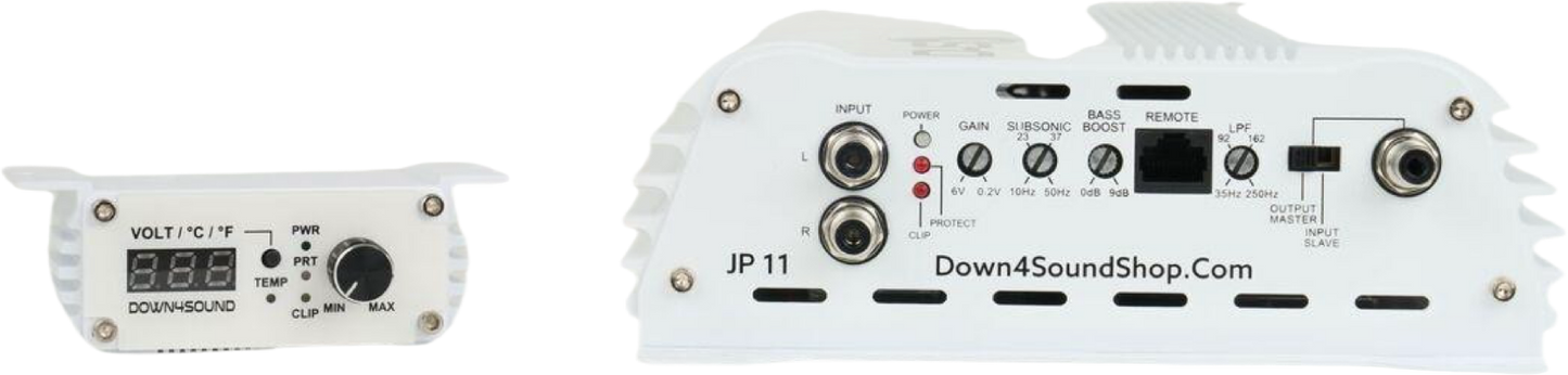 DOWN4SOUND JP11 WHITE GLOSS | 1100W RMS AMPLIFIER