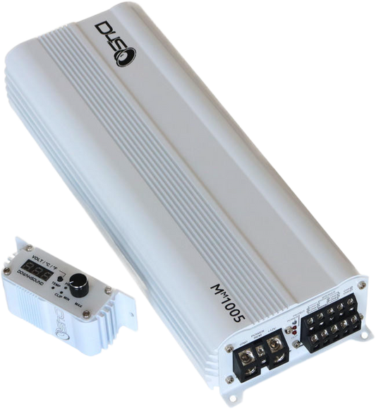 DOWN4SOUND MM1005 (MINI MAXX) - WHITE GLOSS | 1100W RMS MINI 5 CH CAR AUDIO AMPLIFIER