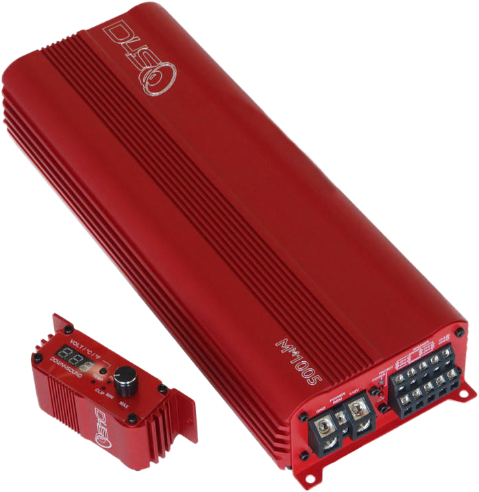 DOWN4SOUND MM1005 (MINI MAXX) - RED | 1100W RMS MINI 5 CH CAR AUDIO AMPLIFIER