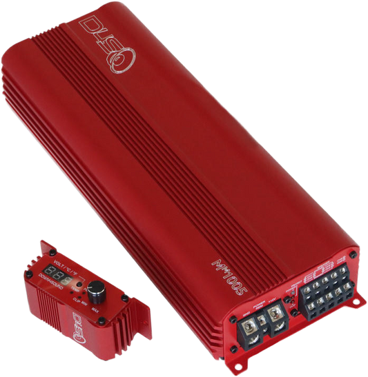 DOWN4SOUND MM1005 (MINI MAXX) - RED | 1100W RMS MINI 5 CH CAR AUDIO AMPLIFIER