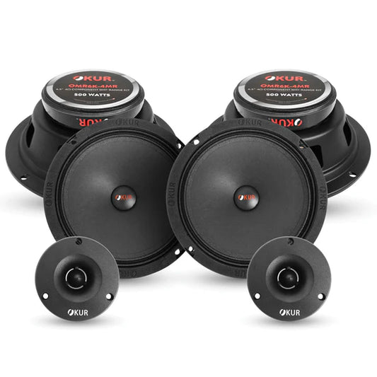 OMR6K-4MR : 6.5in Component - 4 Mids, 2 Tweeters