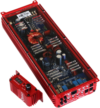 DOWN4SOUND MM1005 (MINI MAXX) - RED | 1100W RMS MINI 5 CH CAR AUDIO AMPLIFIER